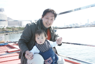 船のデッキにて 船のデッキにて